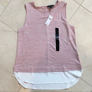 Banana Republic Layered Sleeveless Sweater Pink S